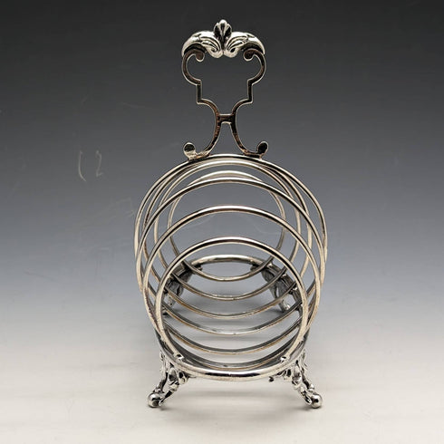 英國古董銀盤吐司架 205g